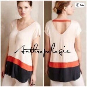 Bordeaux (Anthropology) Women's Top size small, stretch